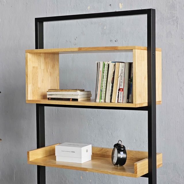 Kệ trang trí ECHO 75x30x183cm gỗ cao su KTT68026