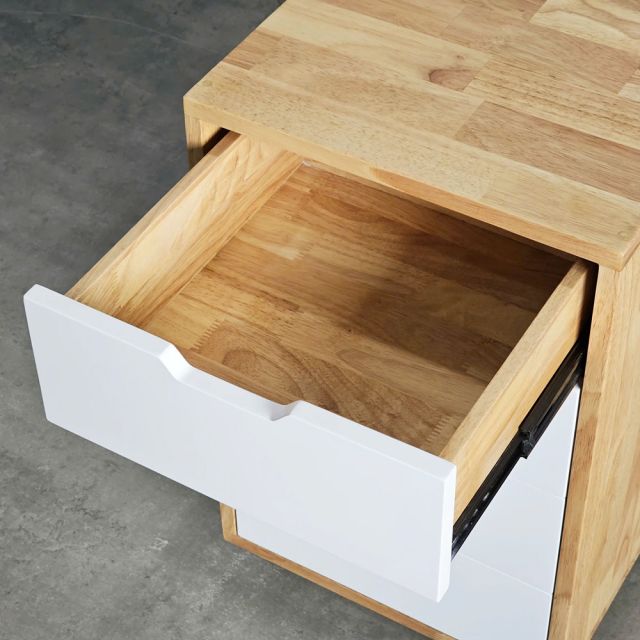 Tủ di động 4 ngăn kéo gỗ tự nhiên TCN68034