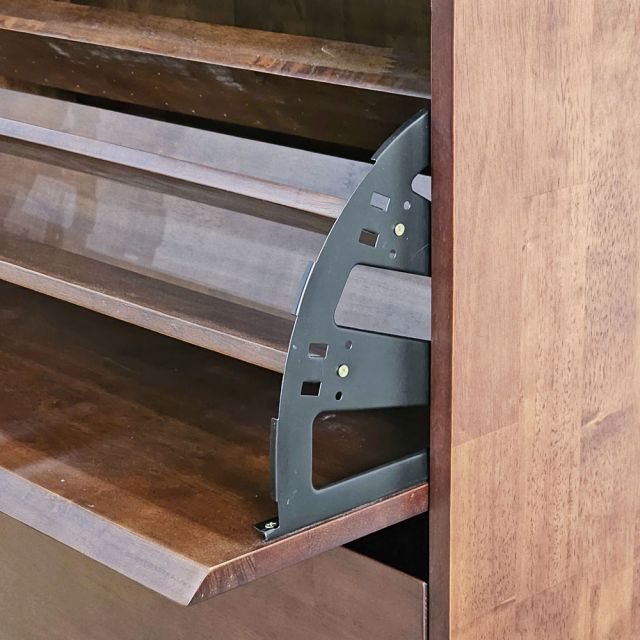Tủ kệ dép cửa lật 3 ngăn gỗ cao su - KG68080