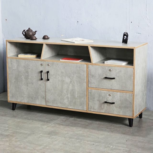 Tủ trưng bày 150x40x81cm gỗ plywood KTB68206