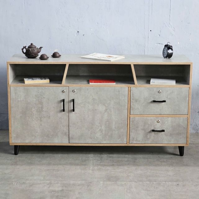 Tủ trưng bày 150x40x81cm gỗ plywood KTB68206