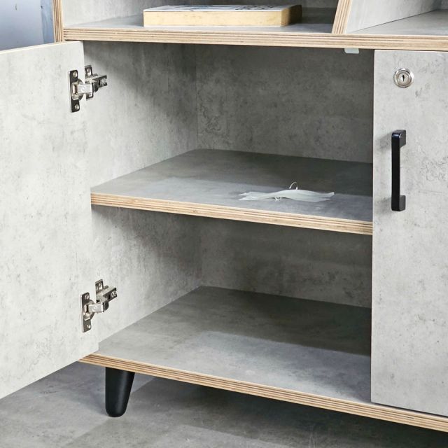 Tủ trưng bày 150x40x81cm gỗ plywood KTB68206
