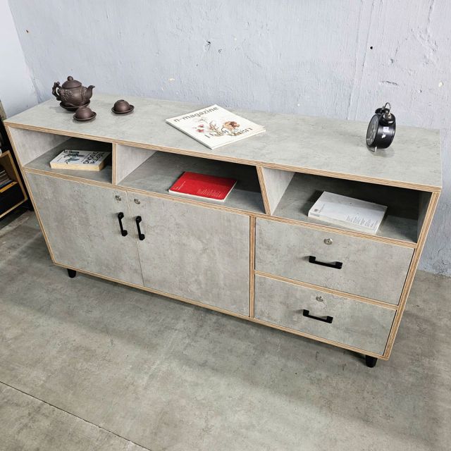 Tủ trưng bày 150x40x81cm gỗ plywood KTB68206