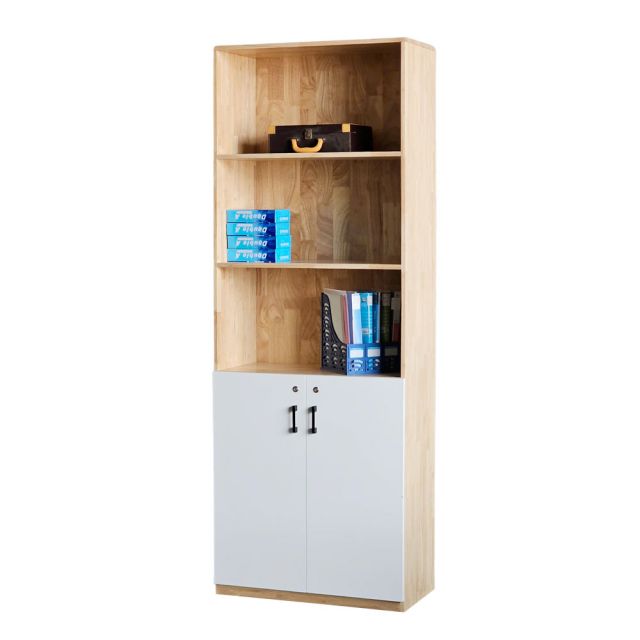 Tủ hồ sơ 5 tầng có cửa khóa 80x40x220cm gỗ cao su THS68010 Tủ hồ sơ 5 tầng có cửa khóa 80x40x220cm gỗ cao su THS68010