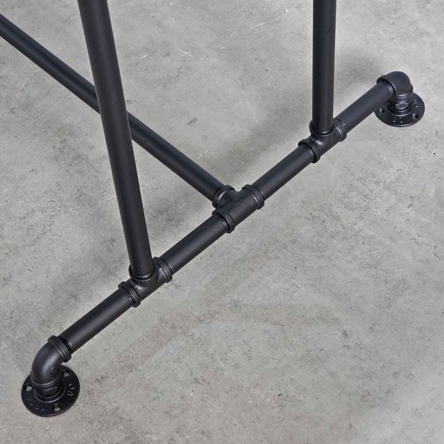 Bàn ăn chữ nhật 160x80cm gỗ thông chân ống nước PPF015