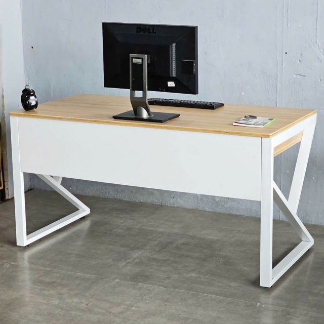 Bàn làm việc có ngăn kéo 140x70cm gỗ plywood chân chữ K BD68140