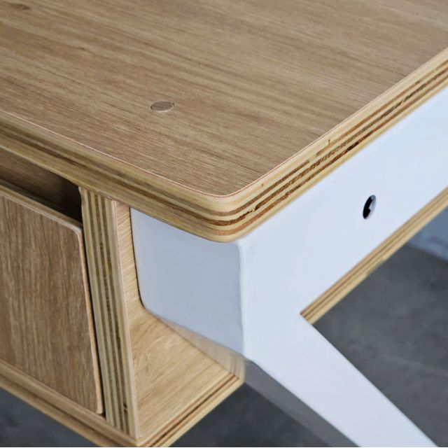 Bàn làm việc có ngăn kéo 140x70cm gỗ plywood chân chữ K BD68140