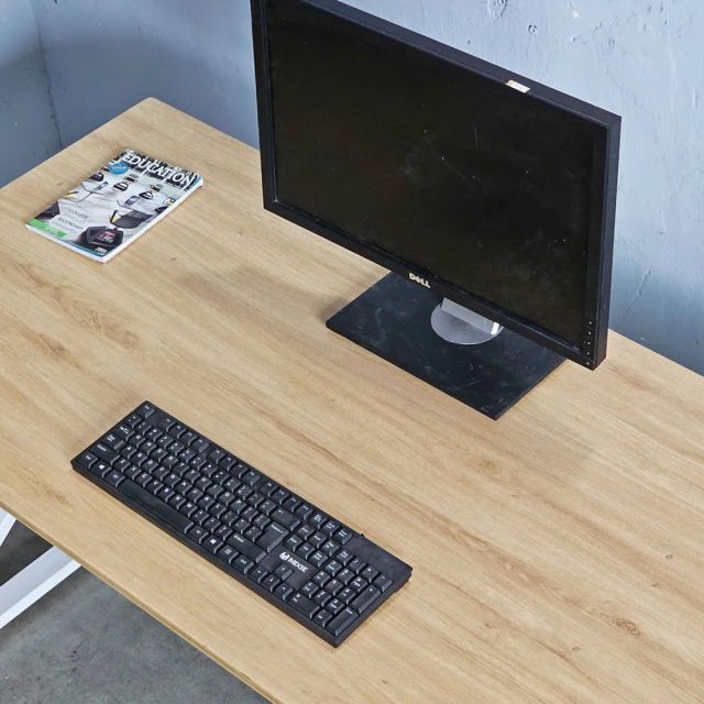 Bàn làm việc có ngăn kéo 140x70cm gỗ plywood chân chữ K BD68140