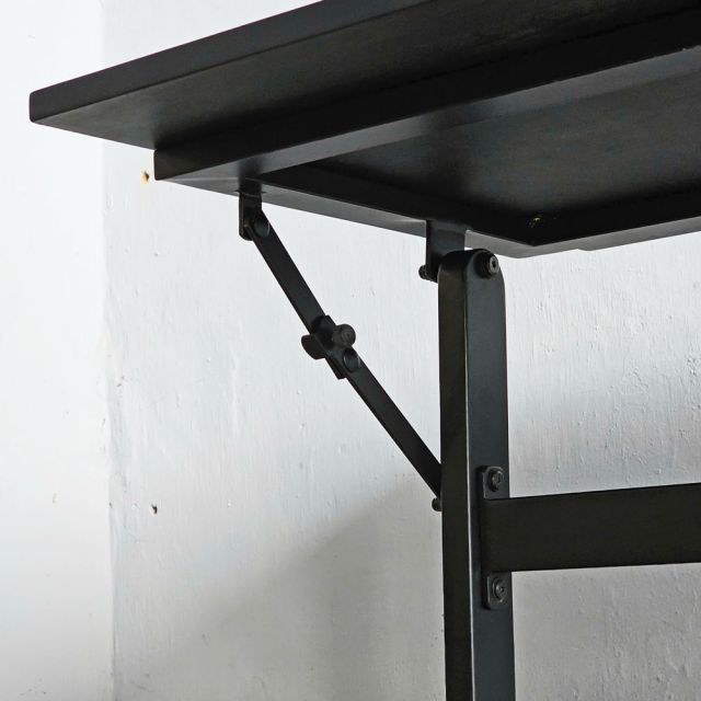 Bàn đào tạo di động 120x60cm gỗ cao su SPD68238