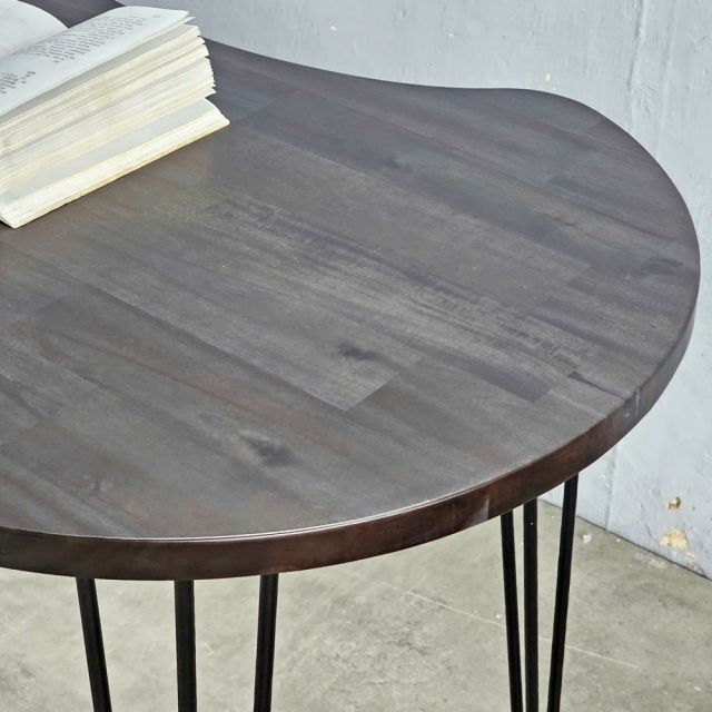 Bàn hạt đậu 100x60cm gỗ tràm chân Hairpin SPD68234