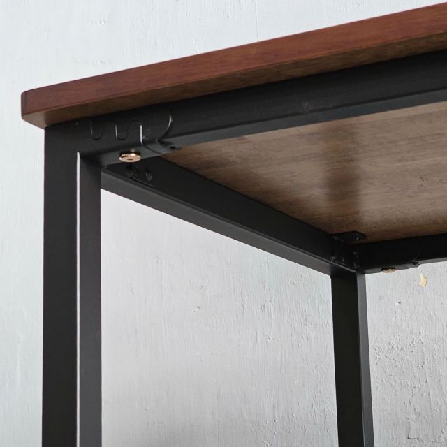 Bàn làm việc liền kệ 120x60cm gỗ cao su BD68139