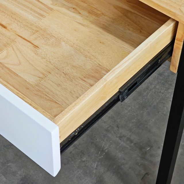 Bàn có ngăn hộc tủ 100x60cm gỗ cao su BD68141