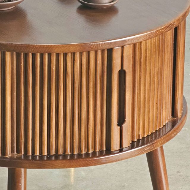 Bàn sofa gỗ Ash cửa lùa mặt bàn gỗ cao su phủ veneer TT68260