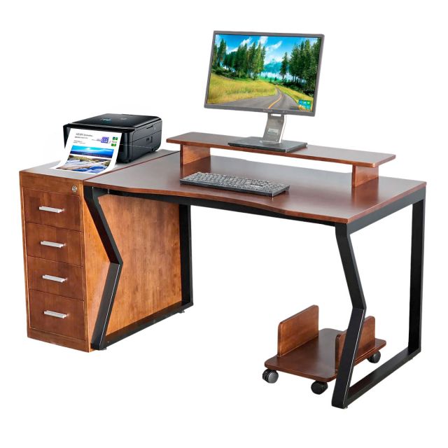 Combo bàn tủ Gaming TaUP 140x70cm gỗ cao su GD680102 Combo bàn tủ Gaming TaUP 140x70cm gỗ cao su GD680102