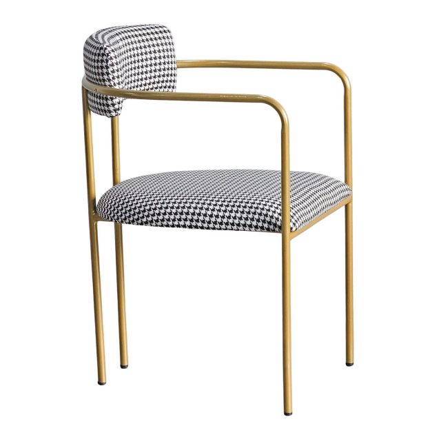 Ghế cafe khung sắt nệm vải TTG028 Ghế cafe khung sắt nệm vải TTG028