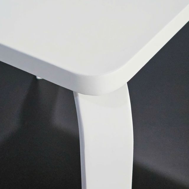 Ghế trẻ em gỗ cao su màu trắng GTE005