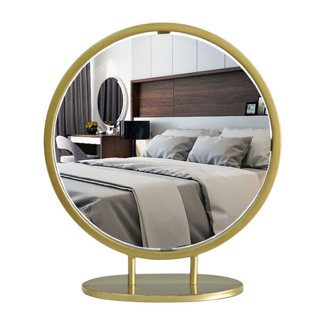 Gương trang điểm hình tròn màu đen GNG015