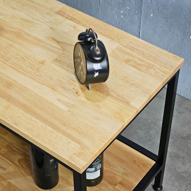 Kệ Tivi ZAME 140cm đơn giản khung sắt gỗ cao su KTV68077