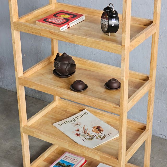 Kệ bếp 5 tầng 60x35x120cm gỗ cao su KB68046
