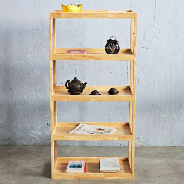 Kệ bếp 5 tầng 60x35x120cm gỗ cao su KB68046