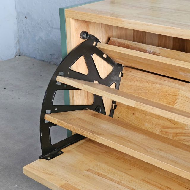 Kệ hành lang 74x35x160cm gỗ cao su KG68084