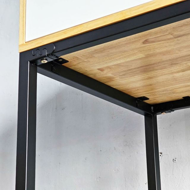 Kệ máy giặt có ngăn tủ 71x60x150cm gỗ cao su KMG68020