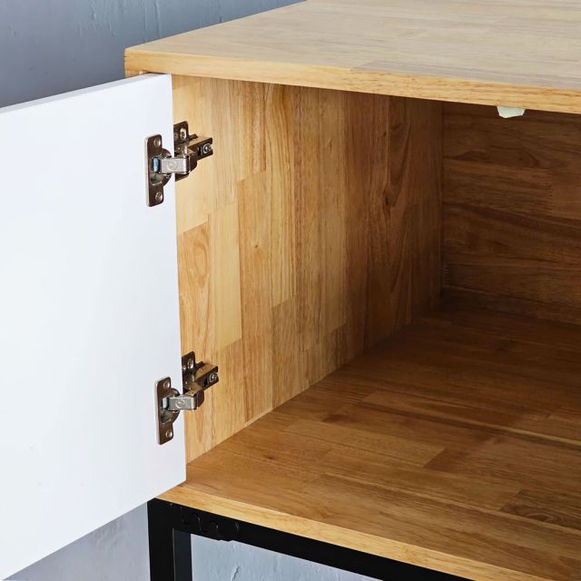 Kệ máy giặt có ngăn tủ 71x60x150cm gỗ cao su KMG68020