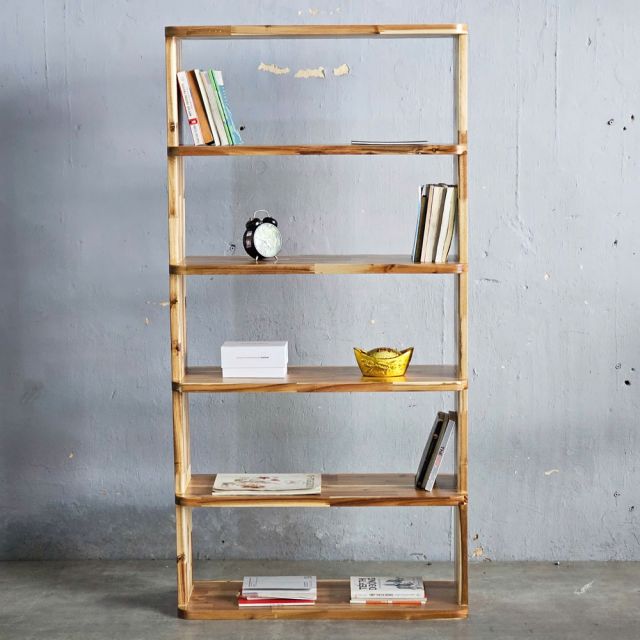 Kệ sách 5 tầng 80x30x160cm gỗ tràm KS68234