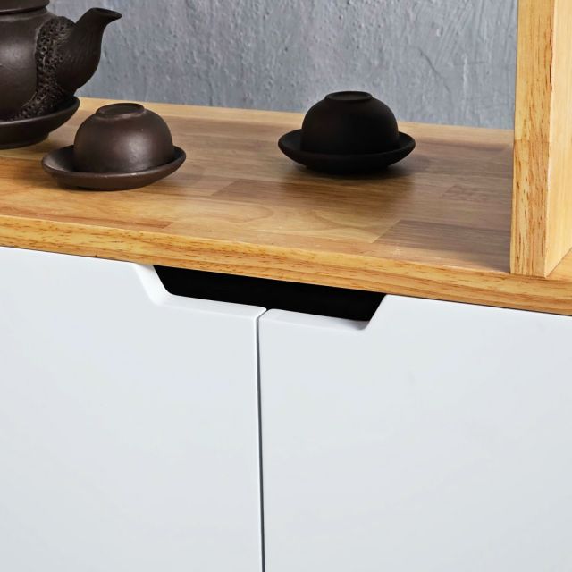Kệ sách Azen gỗ cao su 90x30x180cm - KS68294