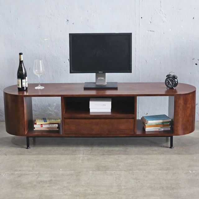 Tủ TV Calla 160x40x45cm gỗ cao su KTV68116