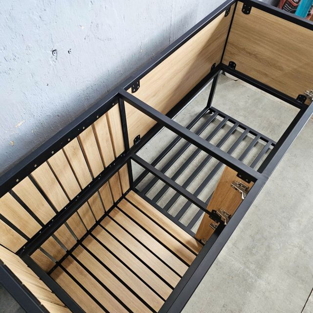 Tủ bếp dưới 150x60x85cm gỗ plywood khung sắt TBD68013