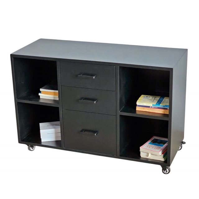 Tủ cá nhân di động 100x40x60cm gỗ cao su TCN68059