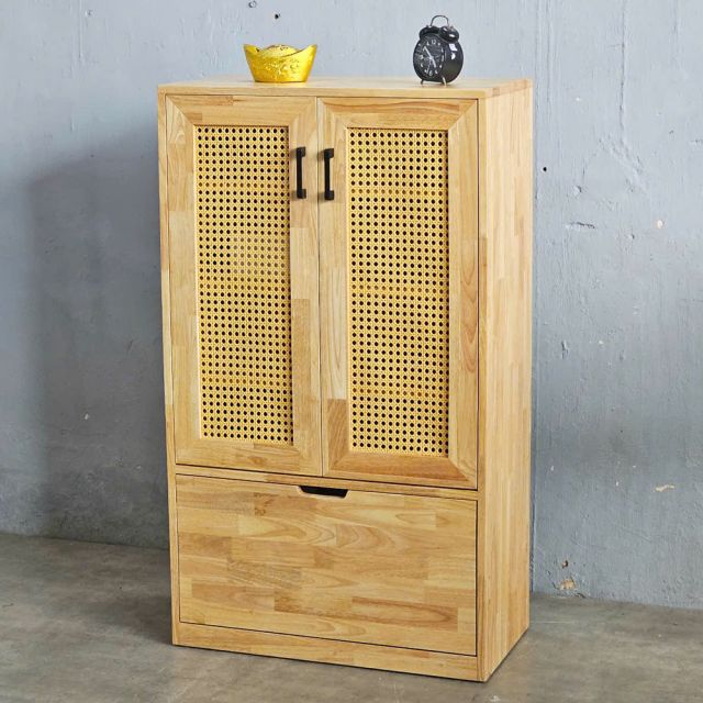 Tủ để giày 70x35x120cm gỗ cao su KG68083