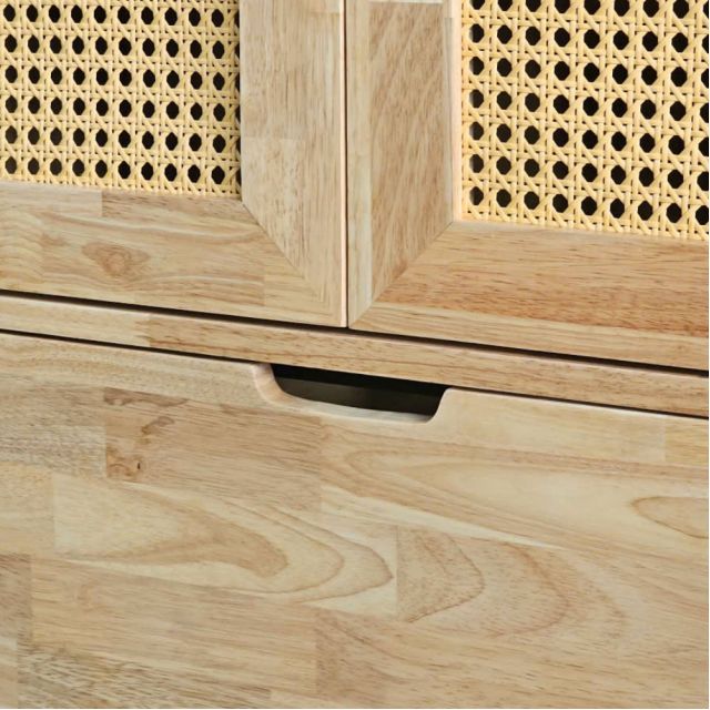 Tủ để giày 70x35x120cm gỗ cao su KG68083