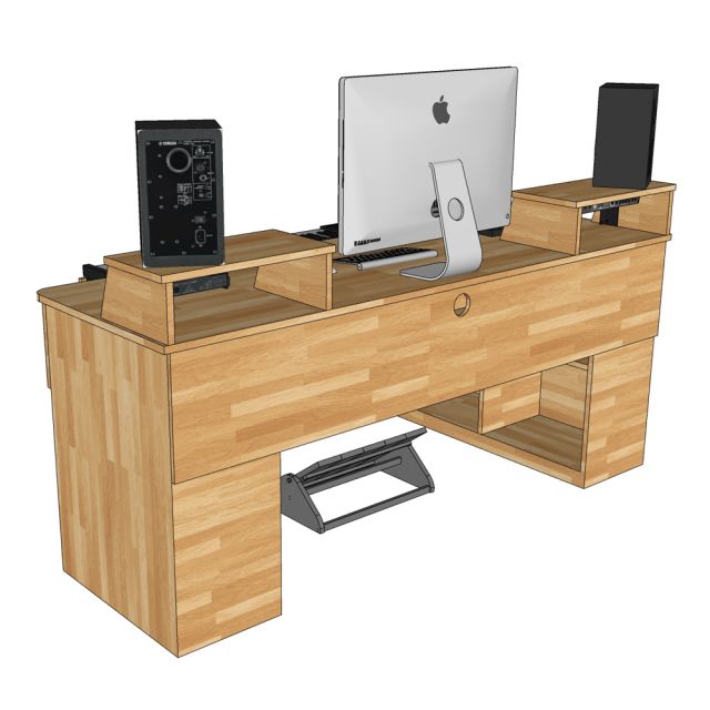 Bàn phòng thu StudioDesk 180x90cm gỗ cao su SD68023