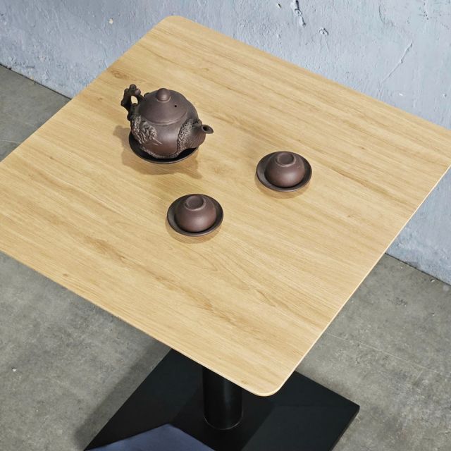Bàn cafe vuông 60x60cm gỗ plywood vát cạnh CFD68255