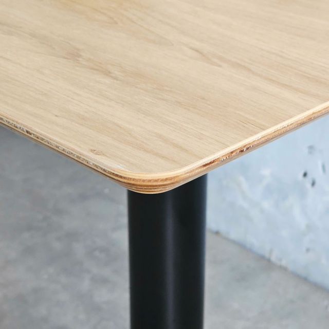 Bàn cafe vuông 60x60cm gỗ plywood vát cạnh CFD68255