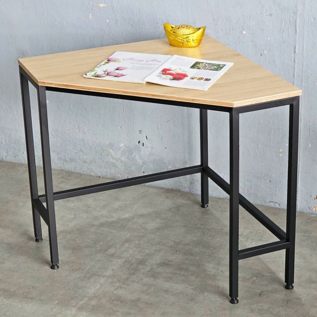 Bàn làm việc góc tường 75x75cm gỗ cao su CD68036