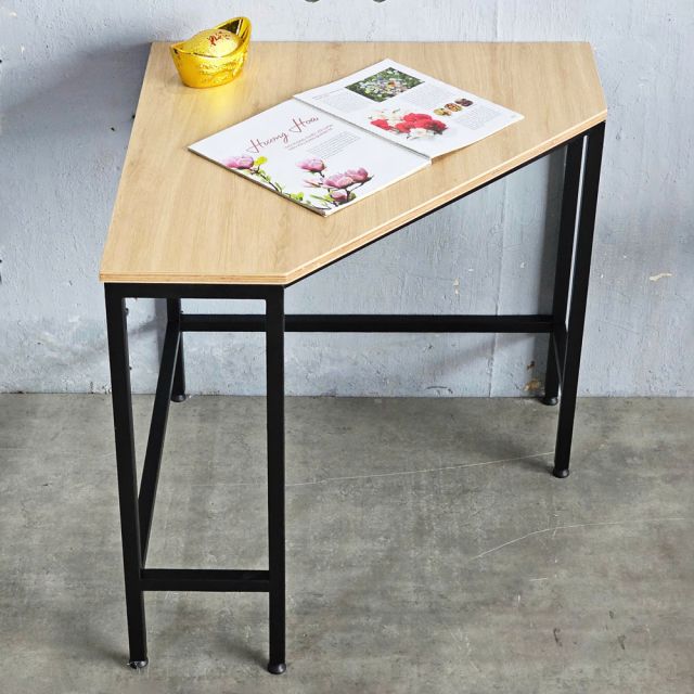 Bàn làm việc góc tường 75x75cm gỗ cao su CD68036