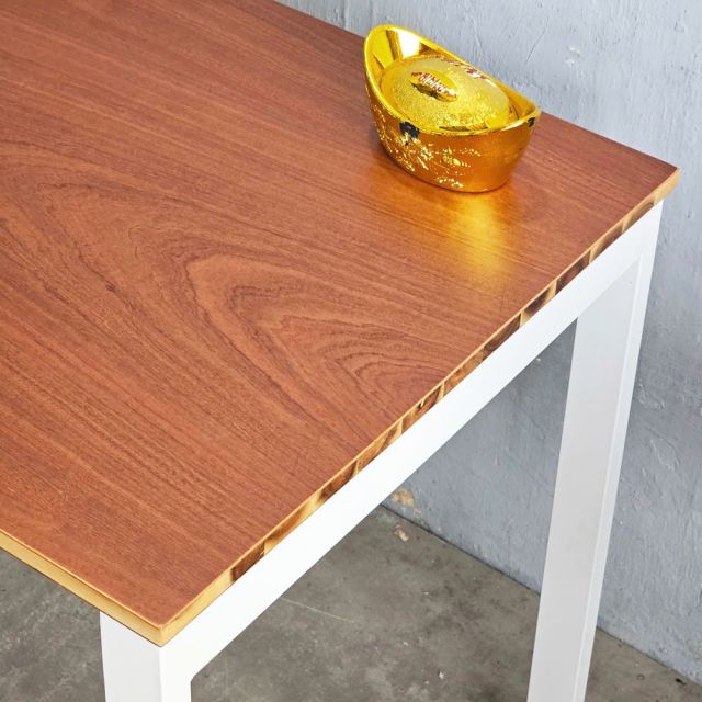 Bàn làm việc 180x60cm gỗ cao su chân sắt lắp ráp Rectang HBRT107