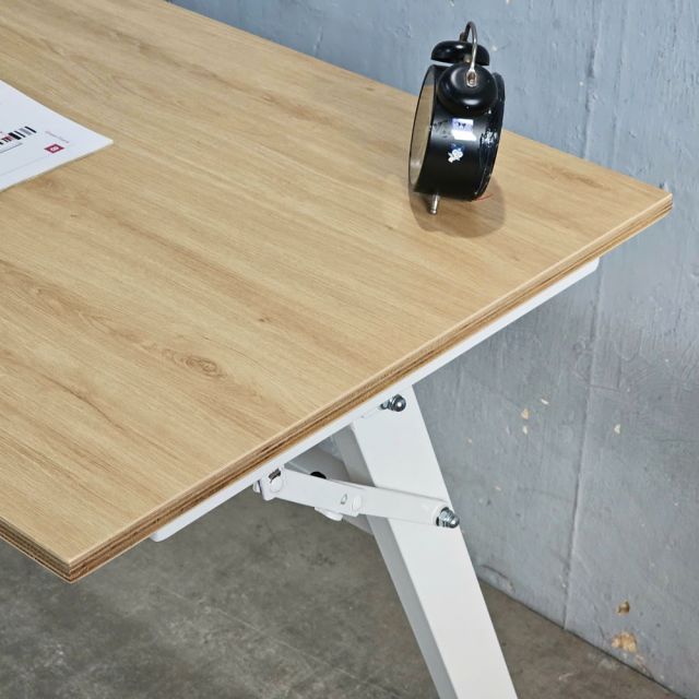 Bàn làm việc gấp gọn chân chữ Z mặt gỗ Plywood SPD68199