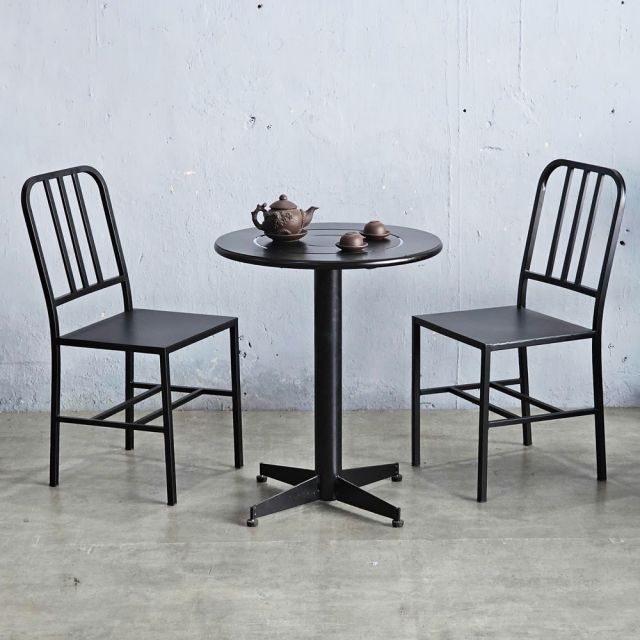 Combo bộ bàn ghế cafe sắt ngoài trời CBNT009