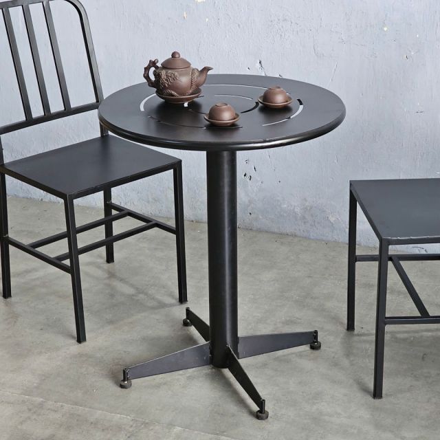 Combo bộ bàn ghế cafe sắt ngoài trời CBNT009