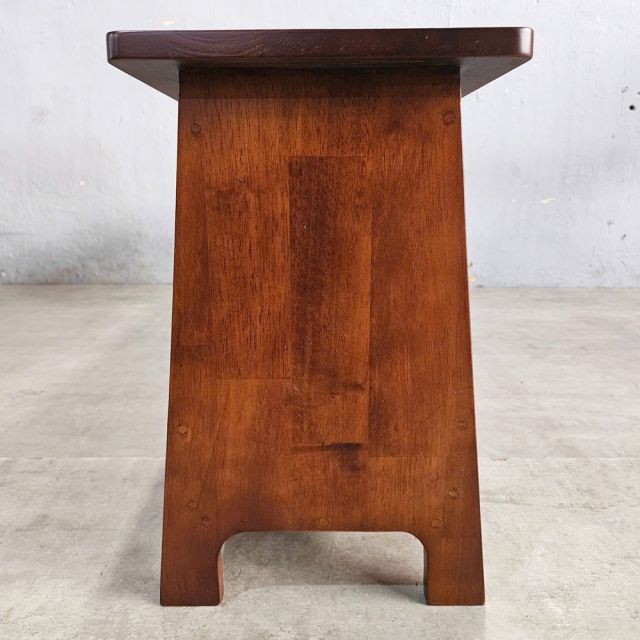 Ghế băng dài kết hợp giá để sách 120x30x45cm gỗ cao su GBD022