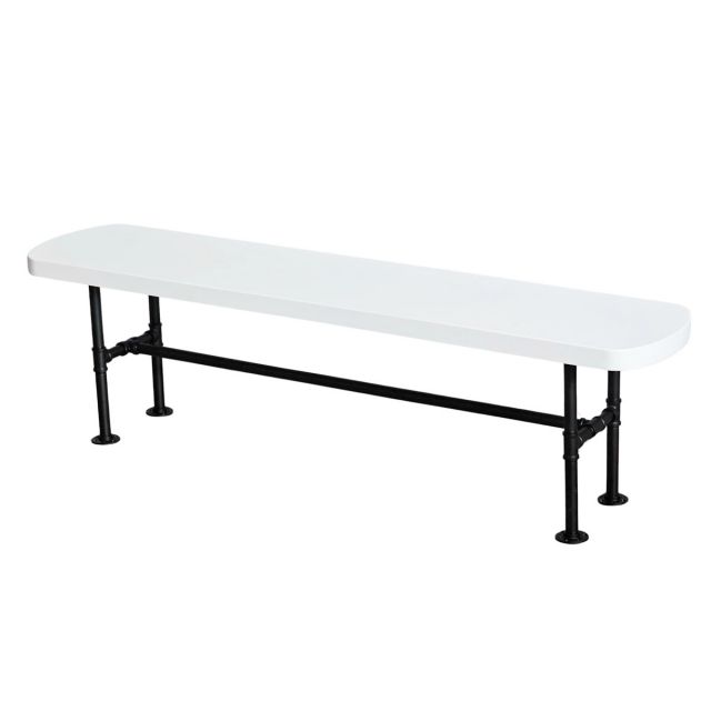 Ghế băng dài 160x32cm gỗ thông chân ống nước GBD054 Ghế băng dài 160x32cm gỗ thông chân ống nước GBD054