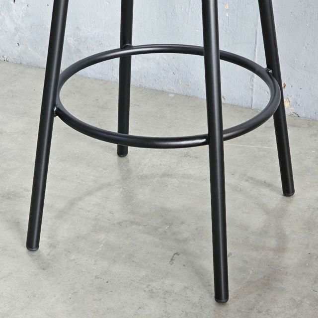 Ghế bar mặt gỗ tròn chân sắt sơn tĩnh điện GBSK021
