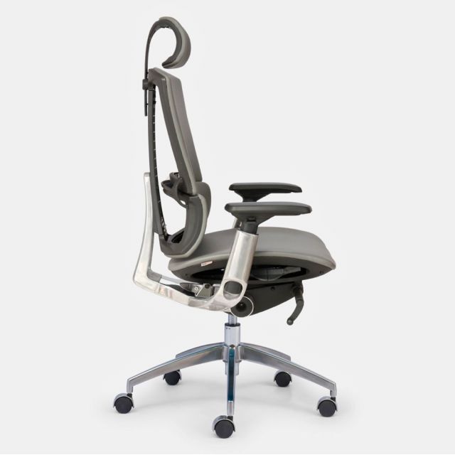Ghế công thái học Taican bọc da có tựa đầu TAICAN01