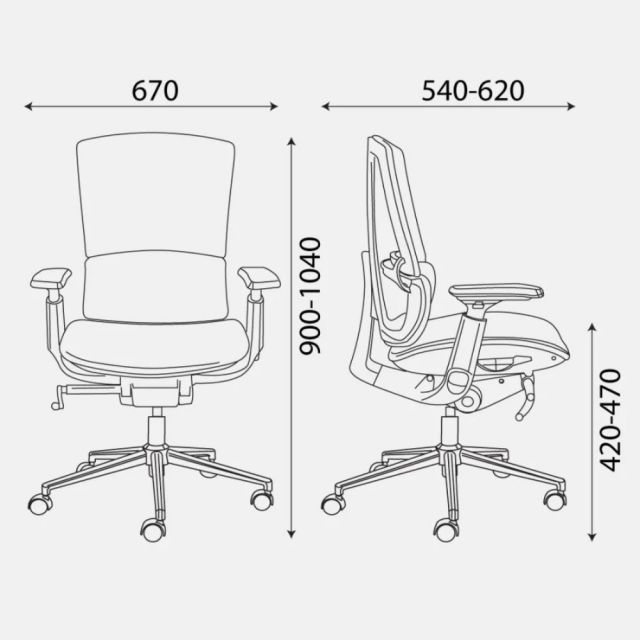 Ghế công thái học Taican bọc da TAICAN02