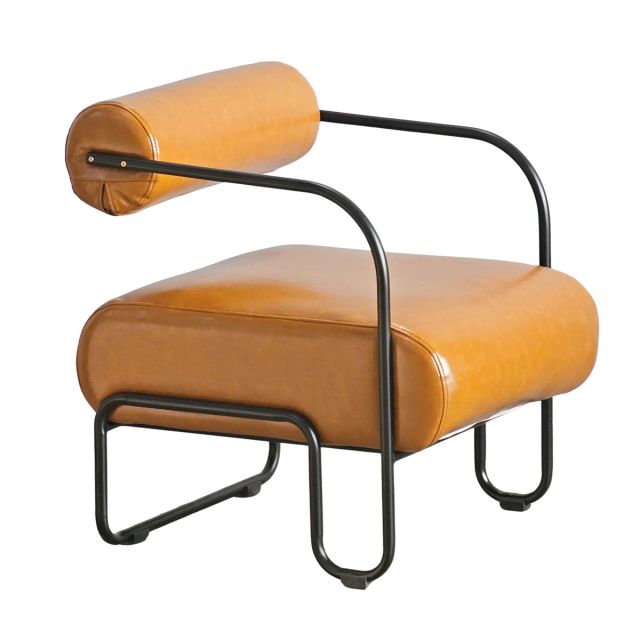 Ghế sofa đơn Candle bọc da simili khung sắt GSD68100