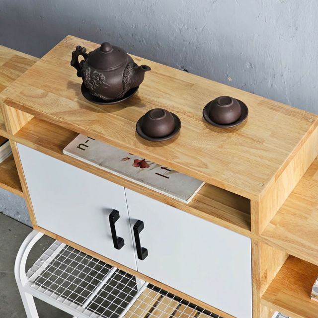 Kệ Tivi treo tường gỗ cao su KTV68105